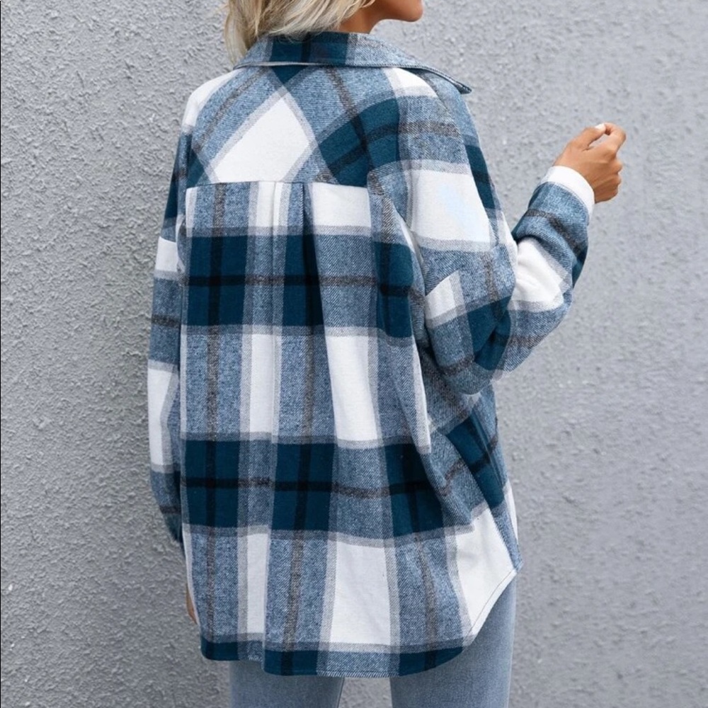 Plaid button down jacket - Picture 12 of 16
